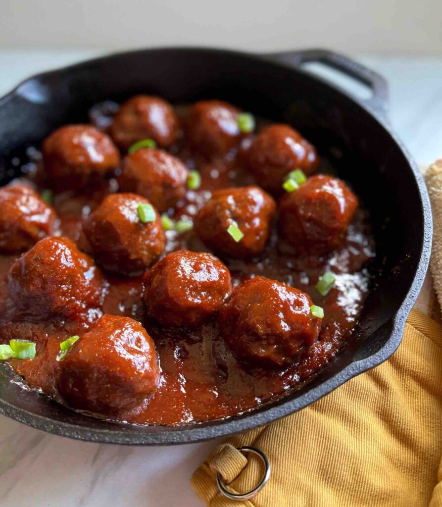 Spicy Meatballs with Real BBQ Sauce