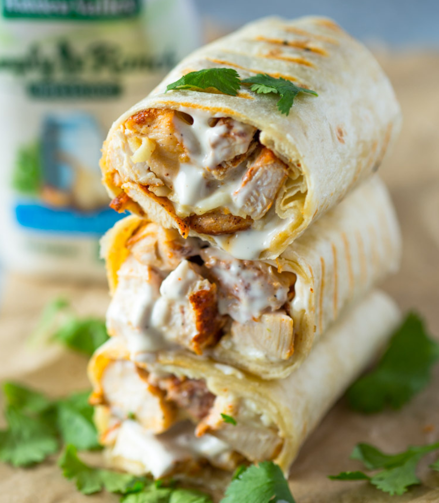 Creamy Ranch Chicken wrap